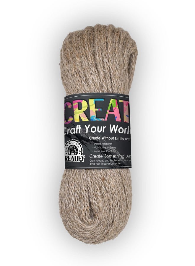 CREATIFY Natural Jute Rope (20 Meters, 5mm, 12 Cord) | Jute Twine | Jute Thread | Eco-Friendly String for Craft, Art, Décor & More - Image 1